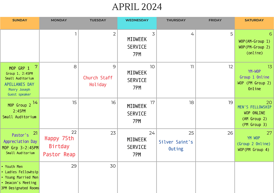 Berean Bible Baptist ChurchMissionary Pastor Mike ReapCalendar